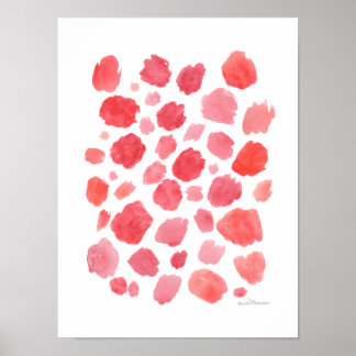 Poster Corail Abstrait
