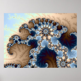 Poster Corail en pastel