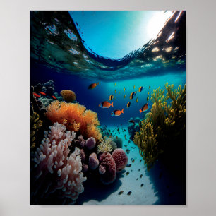 Poster Corail Reef Et Poisson Tropical Coral Reef Adventu