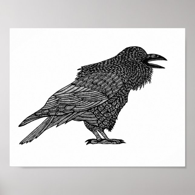 Poster Corbeau (Devant)