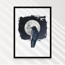 Corbeau de la forêt Lune froide