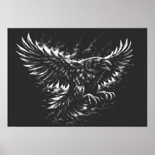 Poster Corbeau gothique – par BurnsInHell