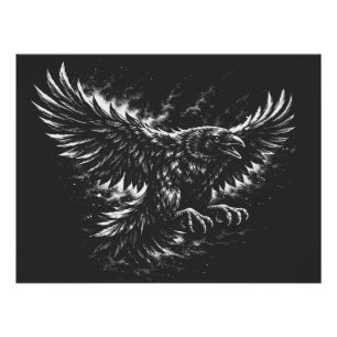 Poster Corbeau gothique – par BurnsInHell