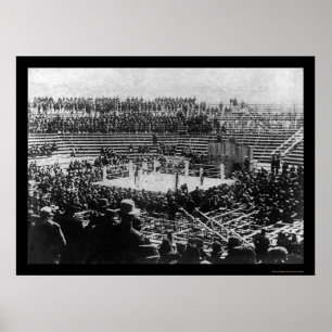 Poster Corbett vs. Fitzsimmons Boxing Match 1897