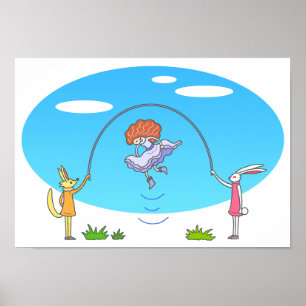 Poster Corde à sauter digne d'un conte de fées.