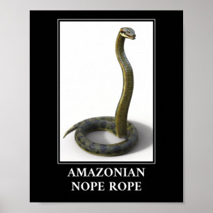 Poster Corde de Nope Amazonienne - Anaconda Snake Danger