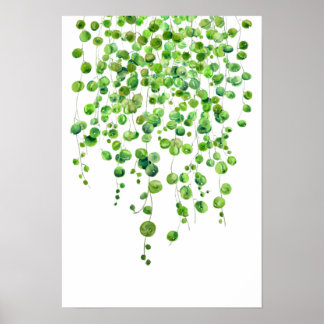 Poster corde verte de perle aquarelle 2020