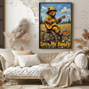 Poster Cordes de campagne : Jam de roue de l'ours