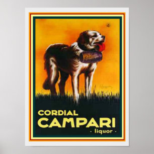 Poster Cordial Campari Liquor Imprimer 12 x 16