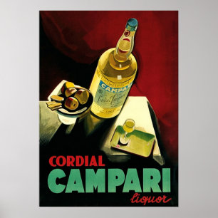 Poster Cordial Liqour ~ Publicité Vintage sur l'alcool.