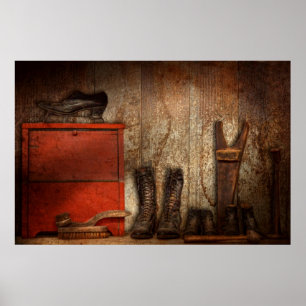 Poster Cordonnier - Le cireur de chaussures 1900