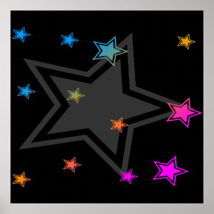 Poster Corey Tiger 80s étoiles Vintages