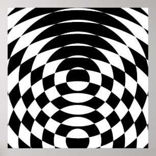 Poster Corey Tiger 80s Op Art Vintage