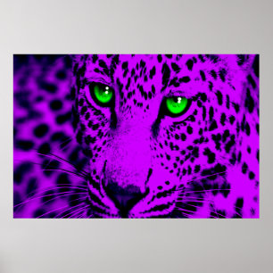 Poster Corey Tiger 80s Retro Leopard