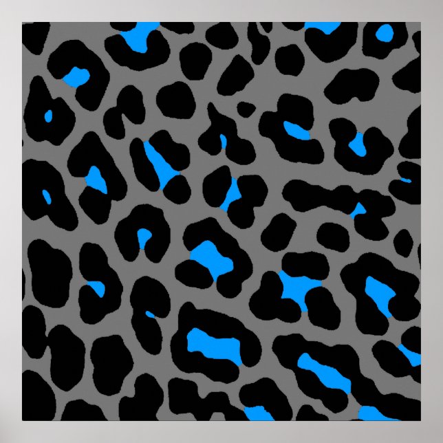 Poster Corey Tiger 80s Retro Leopard Motif (Devant)