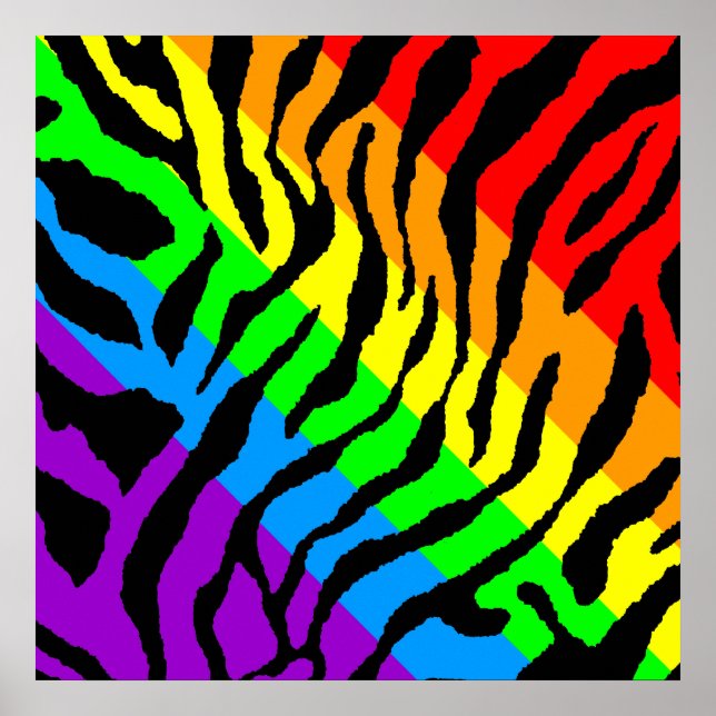 Poster Corey Tiger 80s Retro Tiger Motif (Devant)