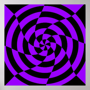 Poster Corey Tiger 80s Vintage Op Art
