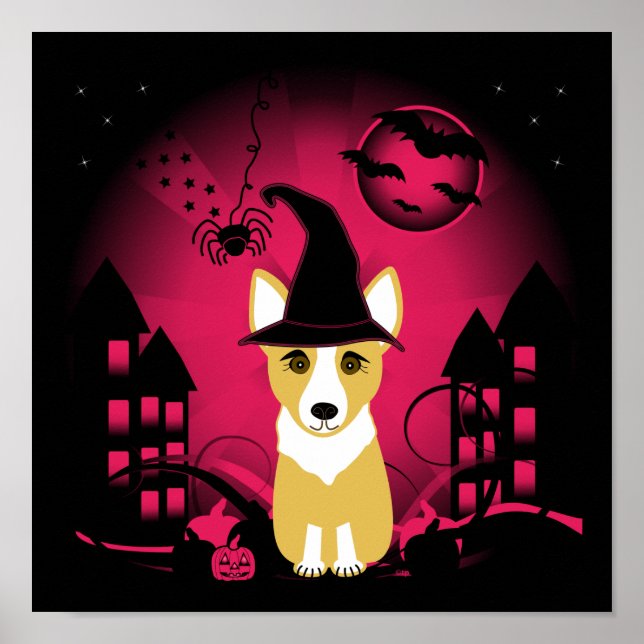 Poster Corgi Witch (Devant)