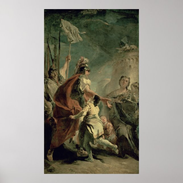 Poster Coriolanus dans les Environs de Rome, vers 1725 (Devant)