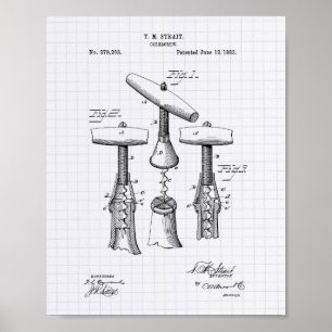 Poster Corkvis 1883 Art Brevet - Poivre Lined