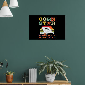 Poster Corn Star Votre Trou Est Mon Objectif Cornhole Amu