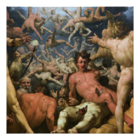 Cornelis van Haarlem - La Chute des Titans Canv