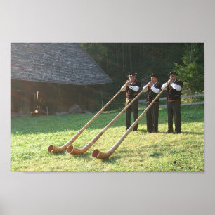 Poster Cornes alpines suisses