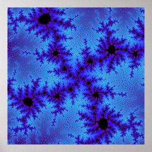 Poster Cornflower Blue Speckle