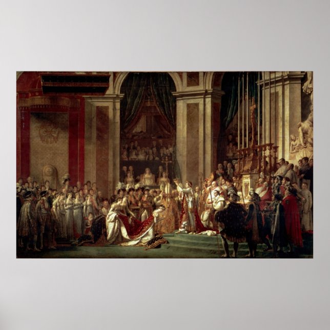 Poster Coronation de Napoléon par Jacques-Louis David (Devant)