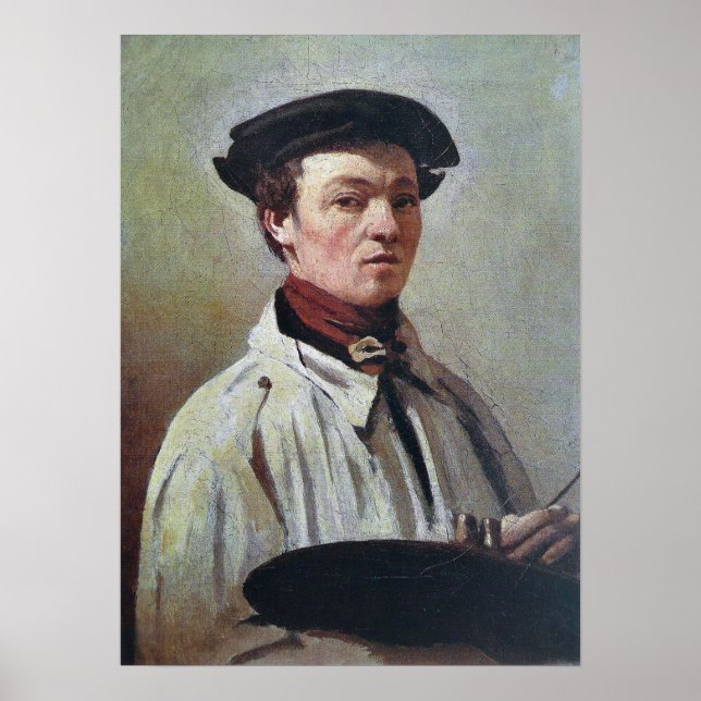 Poster Corot - Autoportrait (Devant)