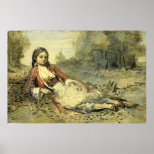 Poster Corot - Femme algérienne