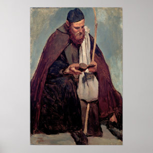 Poster Corot - Italian Monk Reading