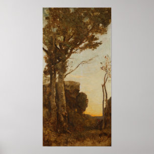 Poster Corot - Les Quatre Moments de la Journée (Matin)