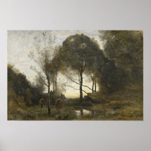 Poster Corot - Nymphes Et Faunes