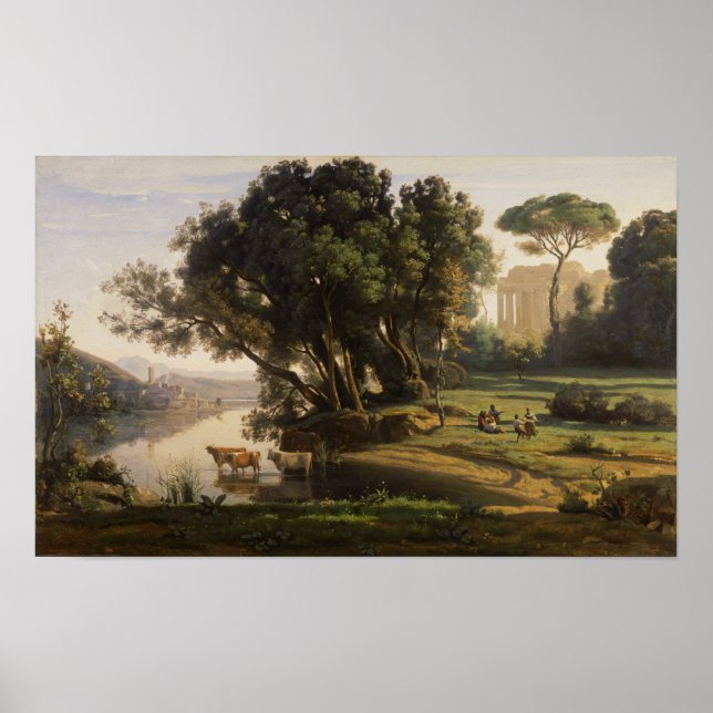 Poster Corot - Paysage italien (Devant)