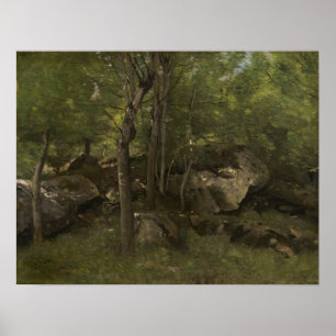 Poster Corot - Rochers Dans La Forêt De Fontainebleau 186