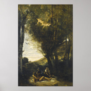 Poster Corot - Saint Sébastien Secouru Par Les Saintes Fe