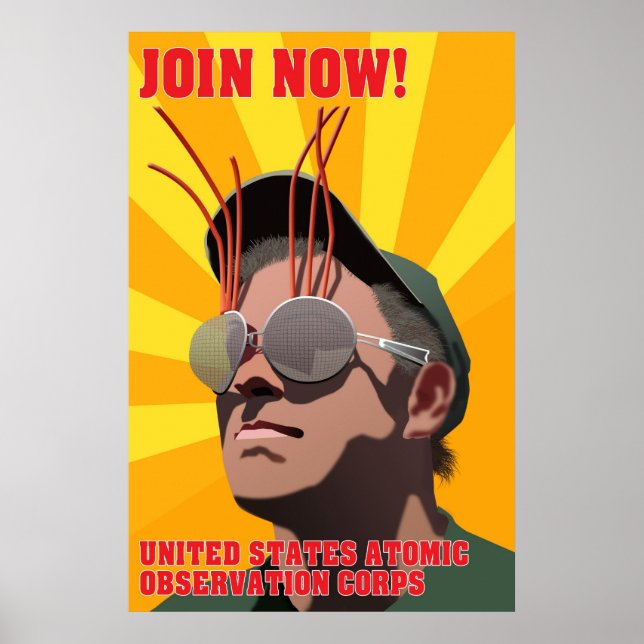 Poster Corps américain d'observation atomique (Devant)