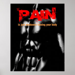 Poster Corps de musculation Fitness Inspirant