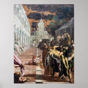 Poster Corps de Saint-Marc apporté à Venise par Jacopo Ti