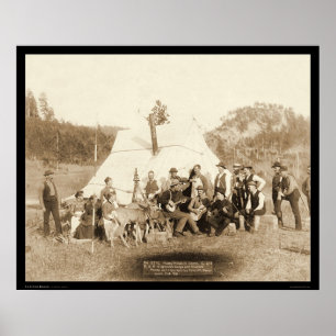 Poster Corps des ingénieurs Relaxing in Tent SD 1889