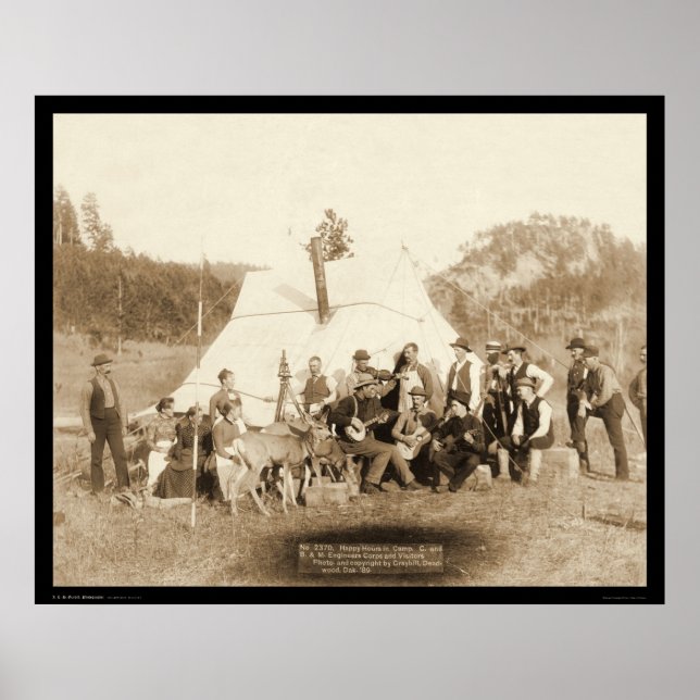 Poster Corps des ingénieurs Relaxing in Tent SD 1889 (Devant)