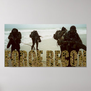 Poster Corps des Marines reconditionné