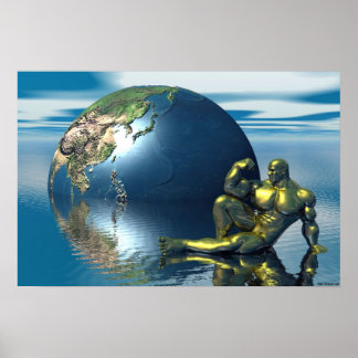Poster corps d'or