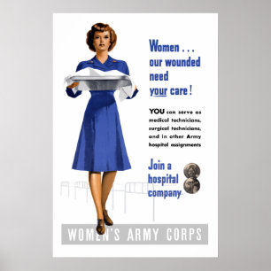Poster Corps féminin de l'armée