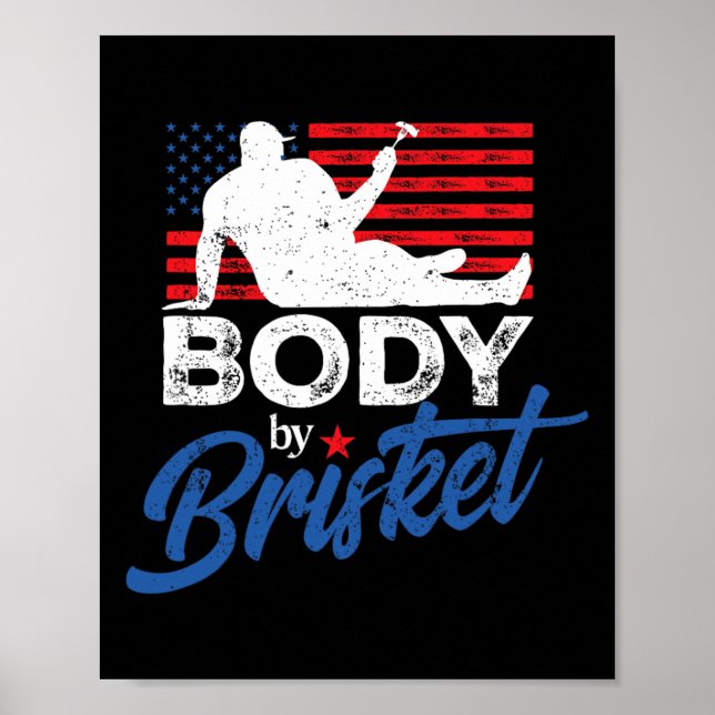 Poster Corps Par Brisket Bbq Funny Bod (Devant)