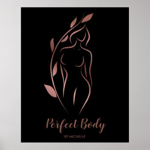 Poster Corps Sculpter Wellness Cosmétiques Beauté Spa Bus