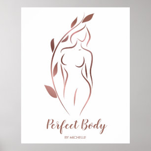 Poster Corps Sculpter Wellness Cosmétiques Beauté Spa Bus