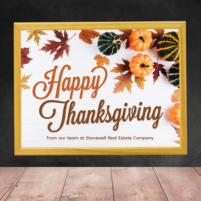 Poster Correctif Citrouille Thanksgiving personnalisé (Créateur téléchargé)