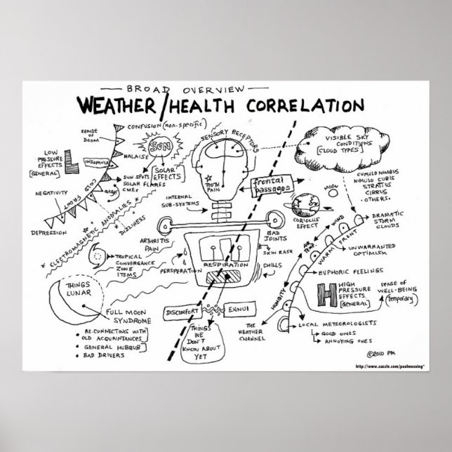 Poster Corrélation Météo/Santé (Devant)